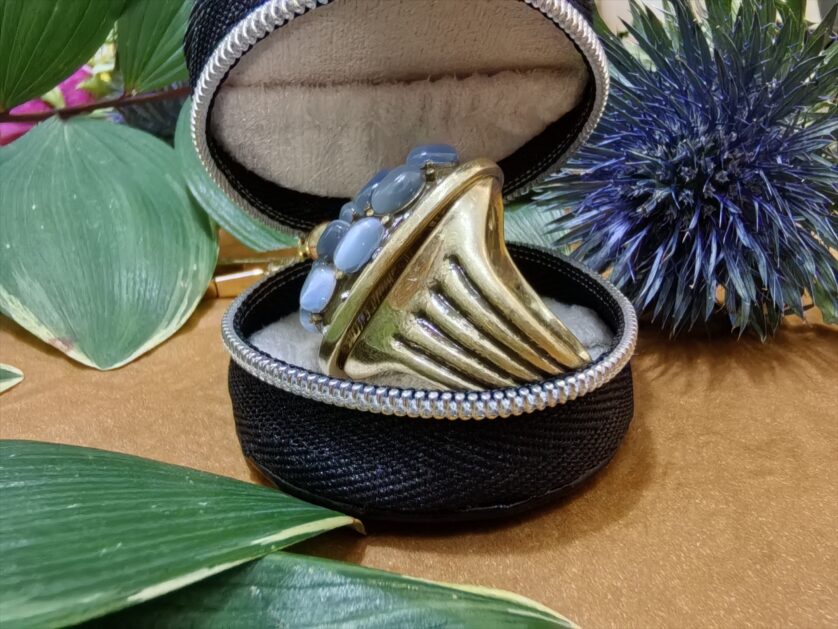 Blue Cat's Eye Ring - 图片 2