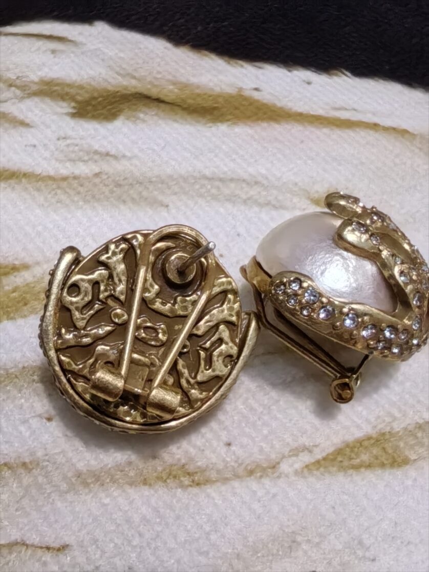 Copper Alloy Round Bead Earrings - 图片 2
